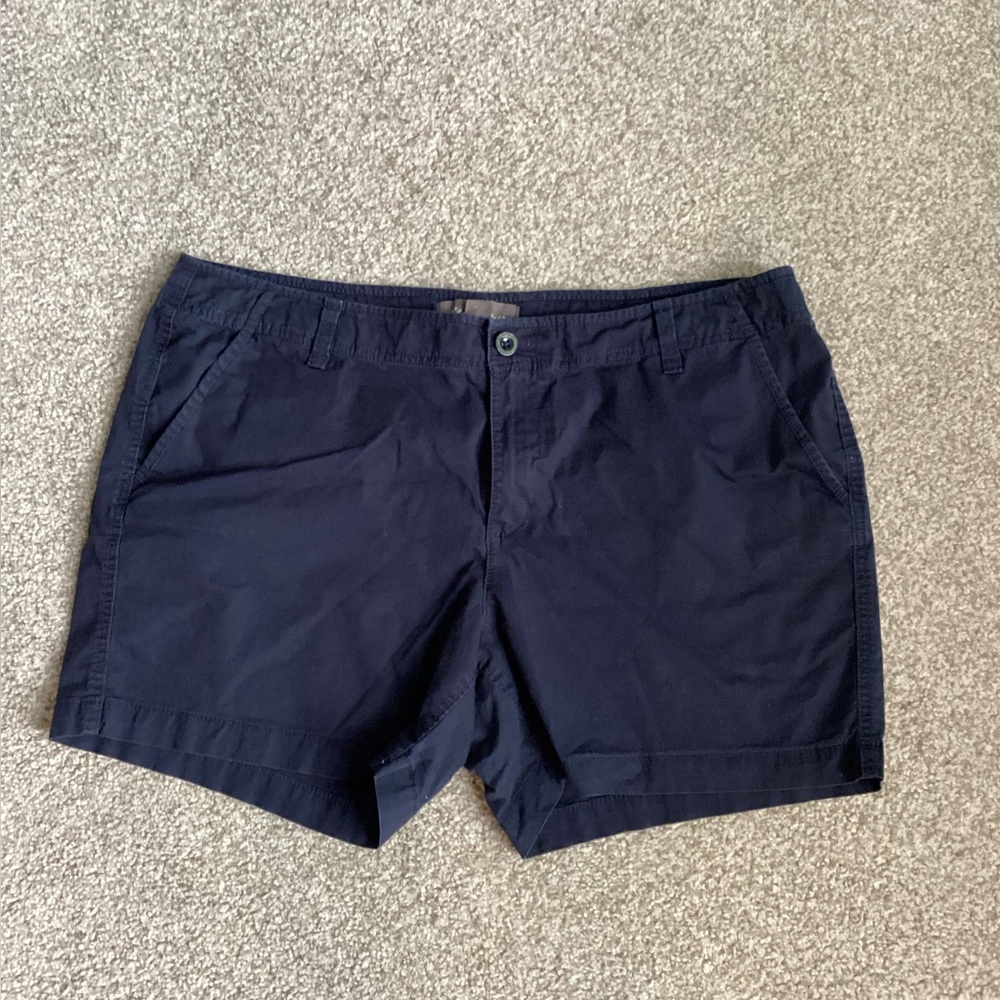 Eddie Bauer Blue Flat Front Shorts Casual Wear - Picture 1 of 2